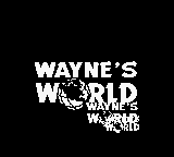 Wayne's World title screen for GameBoy